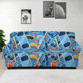 Skiing Equipment Pattern Print Sofa Cover