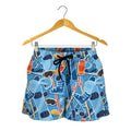 Skiing Equipment Pattern Print Women's Shorts