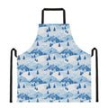 Skiing Mountain Print Apron