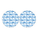 Skiing Mountain Print Car Coasters