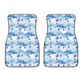 Skiing Mountain Print Front Car Floor Mats
