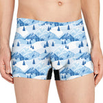 Skiing Mountain Print Men's Boxer Briefs