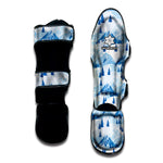 Skiing Mountain Print Muay Thai Shin Guard