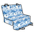Skiing Mountain Print Pet Car Back Seat Cover