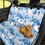 Skiing Mountain Print Pet Car Back Seat Cover