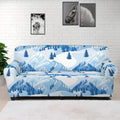Skiing Mountain Print Sofa Cover