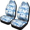 Skiing Mountain Print Universal Fit Car Seat Covers