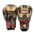 Skull And Roses Tattoo Print Boxing Gloves