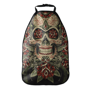 Skull And Roses Tattoo Print Car Seat Organizers