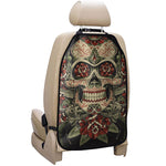 Skull And Roses Tattoo Print Car Seat Organizers