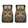 Skull And Roses Tattoo Print Front Car Floor Mats