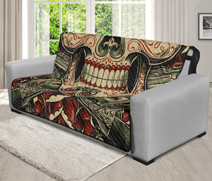 Skull And Roses Tattoo Print Futon Protector