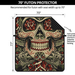 Skull And Roses Tattoo Print Futon Protector