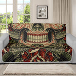 Skull And Roses Tattoo Print Futon Protector