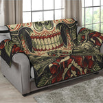 Skull And Roses Tattoo Print Loveseat Protector