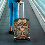 Skull And Roses Tattoo Print Luggage Cover