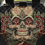 Skull And Roses Tattoo Print Pet Car Back Seat Cover