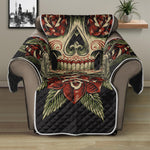 Skull And Roses Tattoo Print Recliner Protector