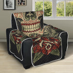 Skull And Roses Tattoo Print Recliner Protector