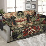 Skull And Roses Tattoo Print Sofa Protector