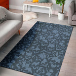 Skull Denim Jeans Pattern Print Area Rug