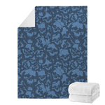 Skull Denim Jeans Pattern Print Blanket