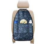 Skull Denim Jeans Pattern Print Car Seat Organizers