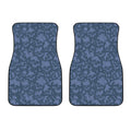 Skull Denim Jeans Pattern Print Front Car Floor Mats