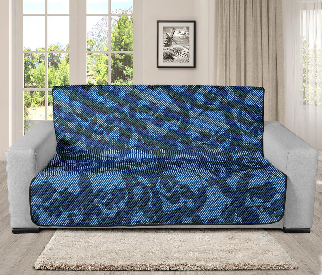 Skull Denim Jeans Pattern Print Futon Protector