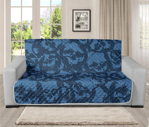 Skull Denim Jeans Pattern Print Futon Protector