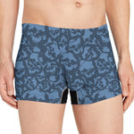 Skull Denim Jeans Pattern Print Men's Boxer Briefs