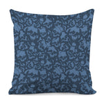 Skull Denim Jeans Pattern Print Pillow Cover