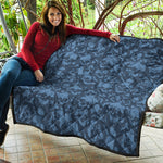 Skull Denim Jeans Pattern Print Quilt