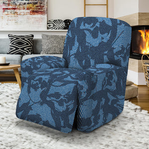 Skull Denim Jeans Pattern Print Recliner Slipcover