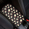 Skull Fried Egg And Bacon Pattern Print Car Center Console Cover