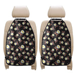 Skull Fried Egg And Bacon Pattern Print Car Seat Organizers