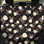 Skull Fried Egg And Bacon Pattern Print Pet Car Back Seat Cover