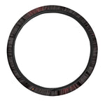 Skull In Flames Print Car Steering Wheel Cover