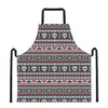 Skull Knitted Pattern Print Apron