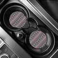 Skull Knitted Pattern Print Car Coasters