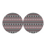 Skull Knitted Pattern Print Car Coasters