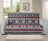 Skull Knitted Pattern Print Futon Protector