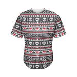 Skull Knitted Pattern Print Men's Baseball Jersey