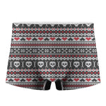 Skull Knitted Pattern Print Men's Boxer Briefs