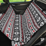 Skull Knitted Pattern Print Pet Car Back Seat Cover