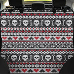 Skull Knitted Pattern Print Pet Car Back Seat Cover