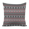 Skull Knitted Pattern Print Pillow Cover