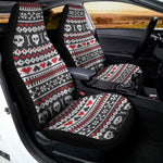 Skull Knitted Pattern Print Universal Fit Car Seat Covers
