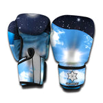 Sky And Space Yin Yang Print Boxing Gloves