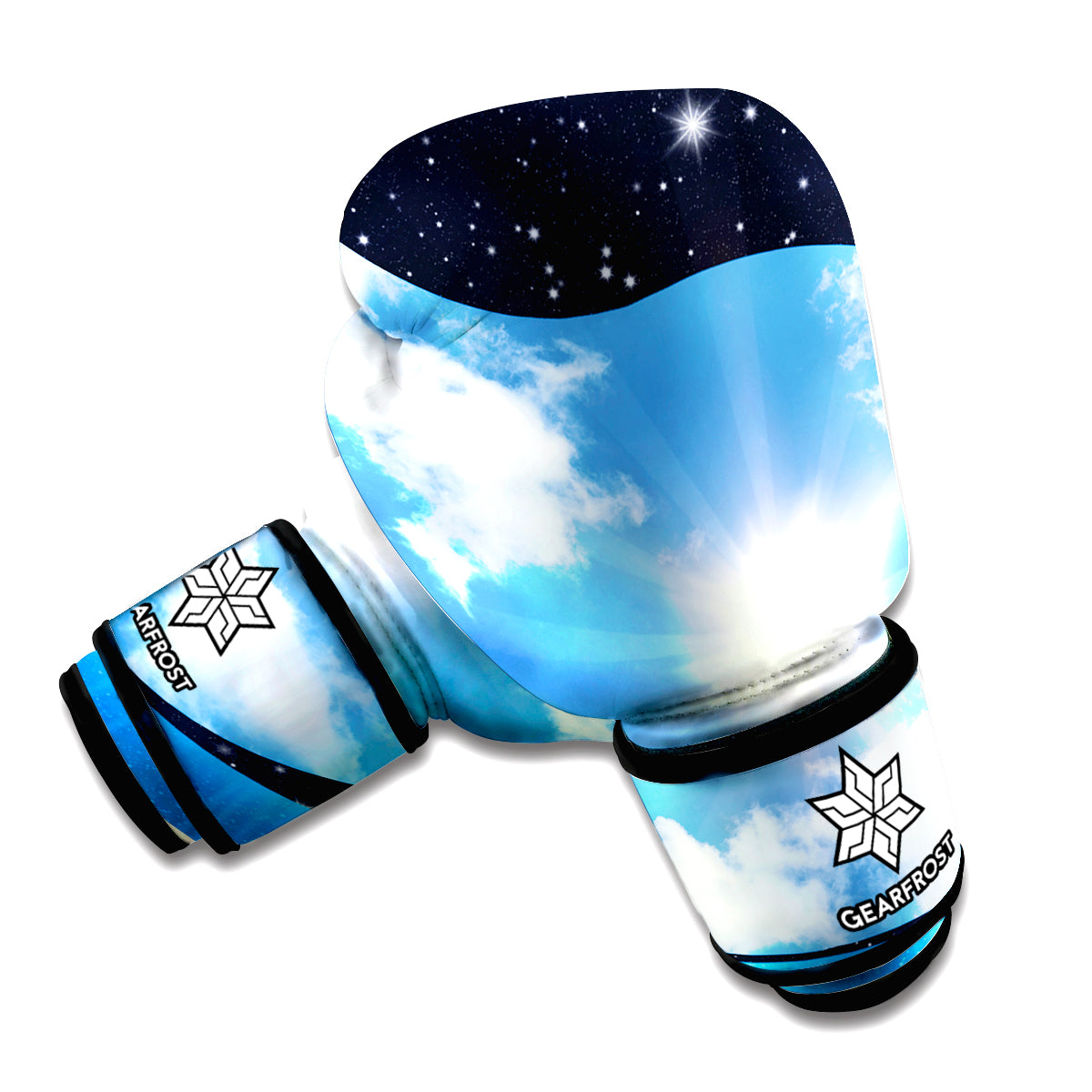 Sky And Space Yin Yang Print Boxing Gloves